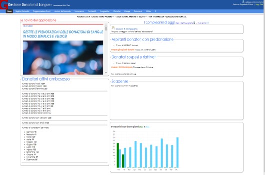 Programma Gestione Dnatori di Sangue
